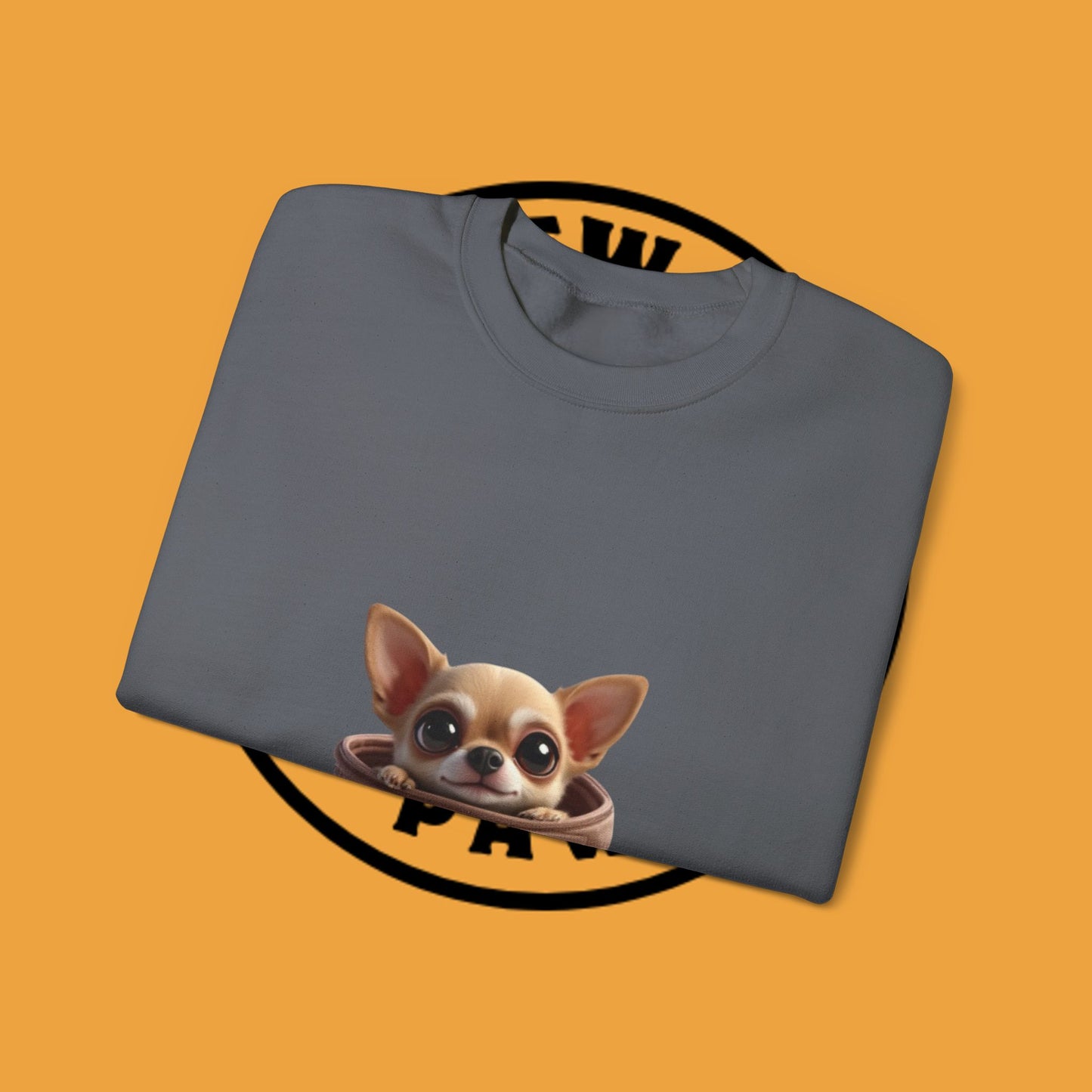 Pocket Chihuahua Sweatshirt - Cute Purse Puppy Design | Small Dog Lover Gift Crewneck
