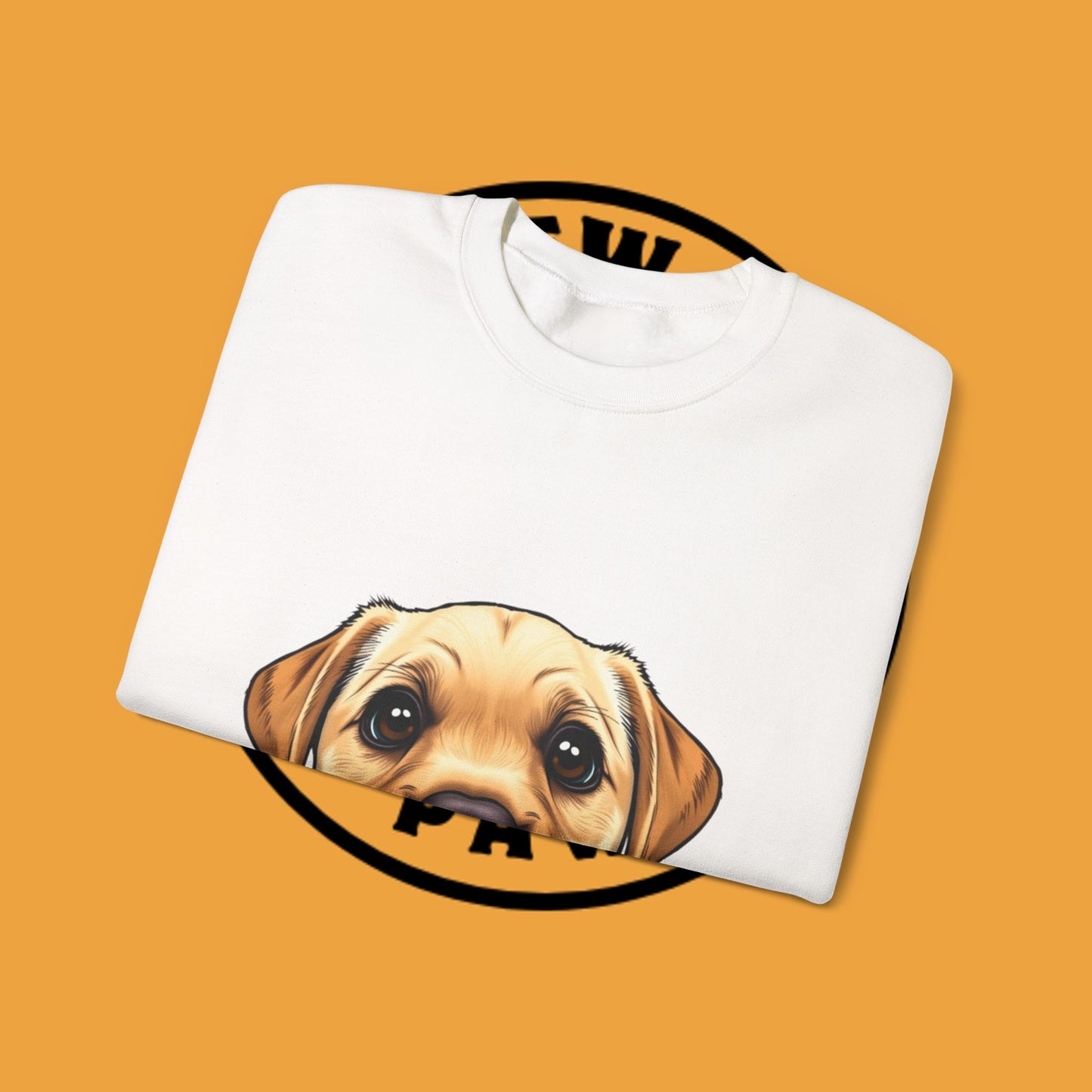 Labrador Puppy Crewneck Sweatshirt - Cartoon Dog Digital Art