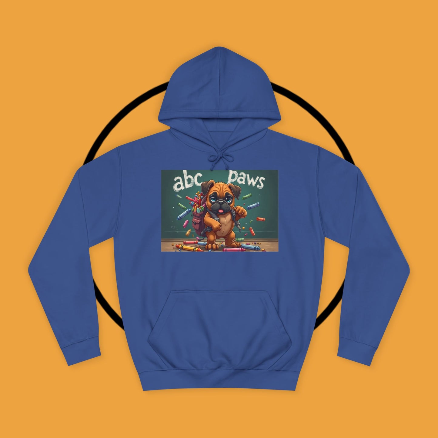 ABC Paws School Boxer Puppy Hoodie | Back to School Dog Gift | Teacher Pet Apparel | Educational Fun