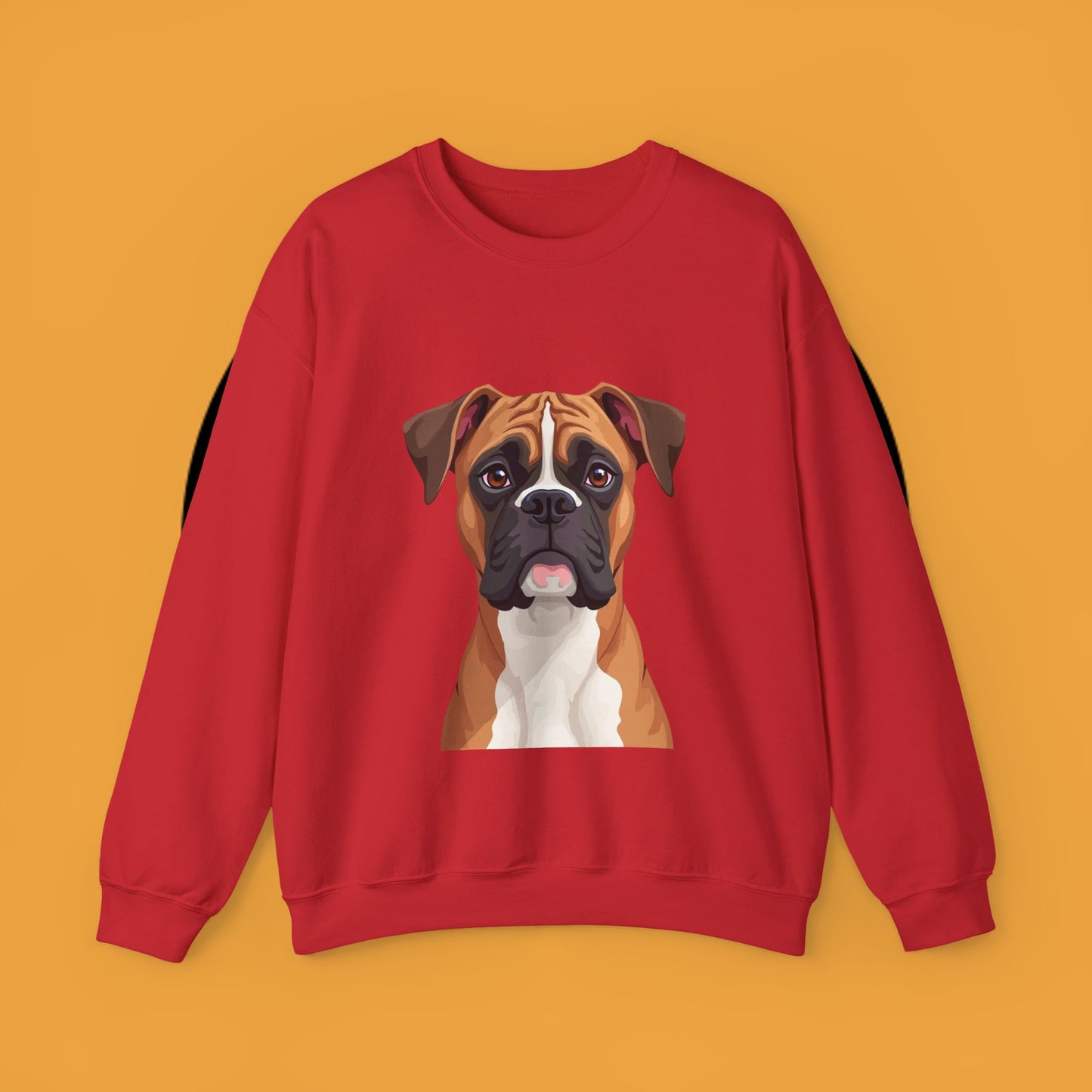 Classic Boxer Dog Portrait Crewneck Sweatshirt | Elegant Dog Lover Gift | Minimalist Boxer Art