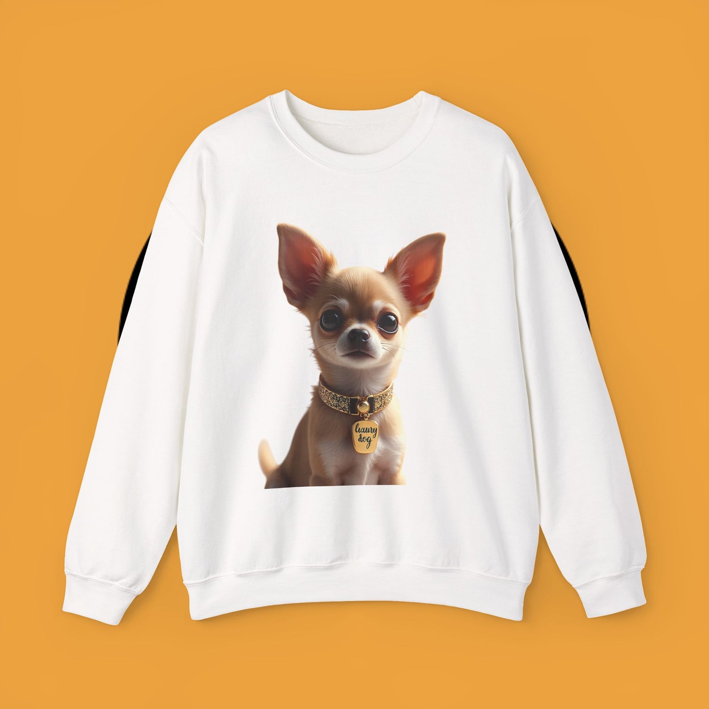 Luxury Chihuahua Sweatshirt | Premium Designer Dog Portrait | High-End Pet Lover Fashion