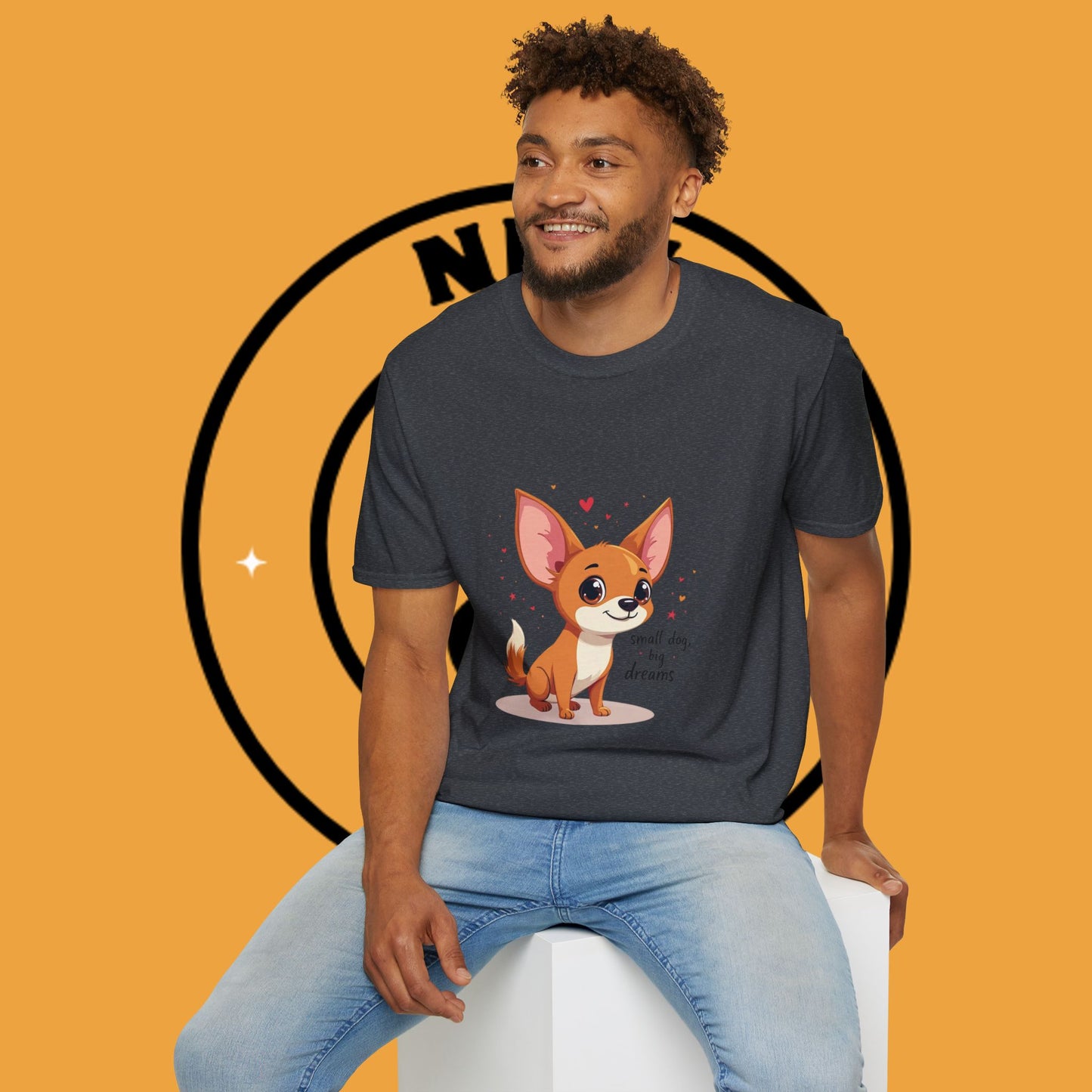 Small Dog Big Dreams Chihuahua T-Shirt - Inspirational Quote Pet Lover Tee | Motivational Puppy Shirt