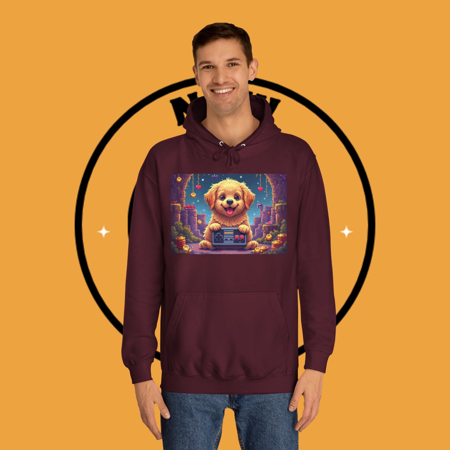 Pixel Pup Gamer Hoodie: Retro Gaming Meets Adorable Fluff