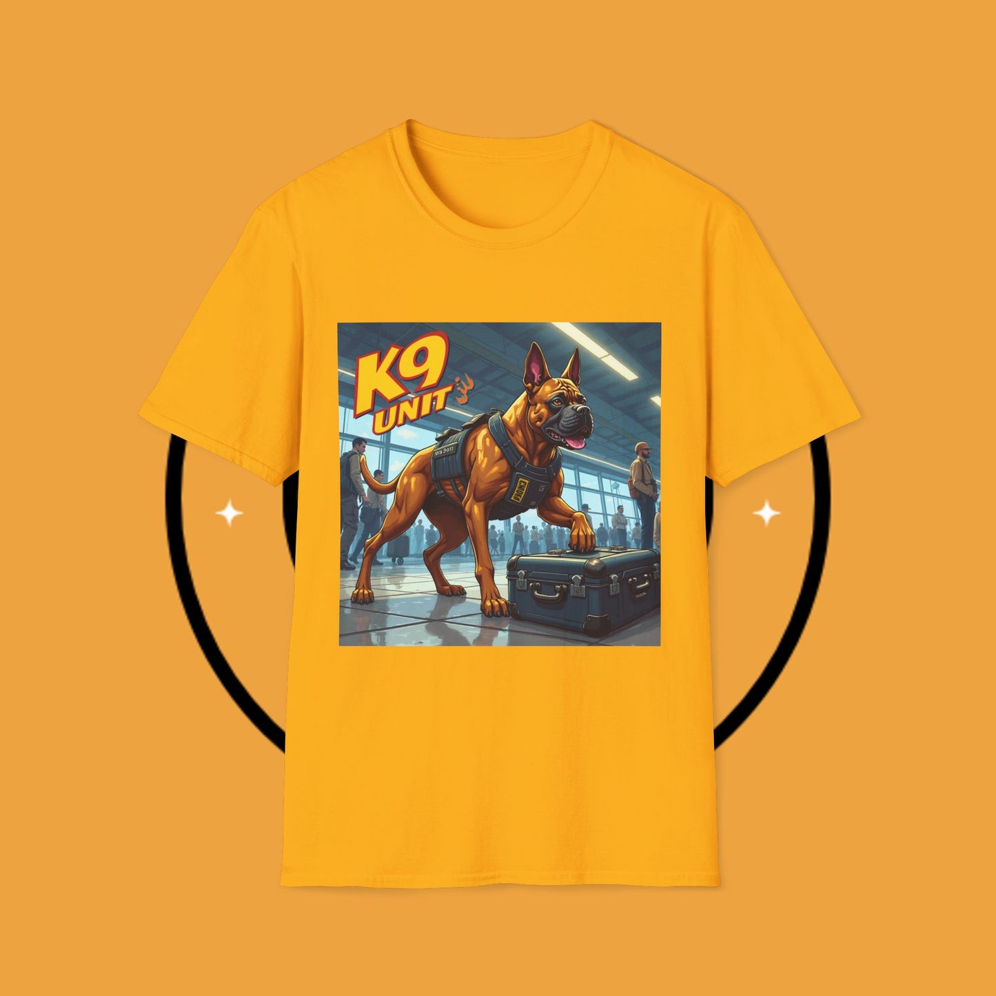 K9 Police Boxer Dog T-Shirt - Working Dog Security Unit Tee