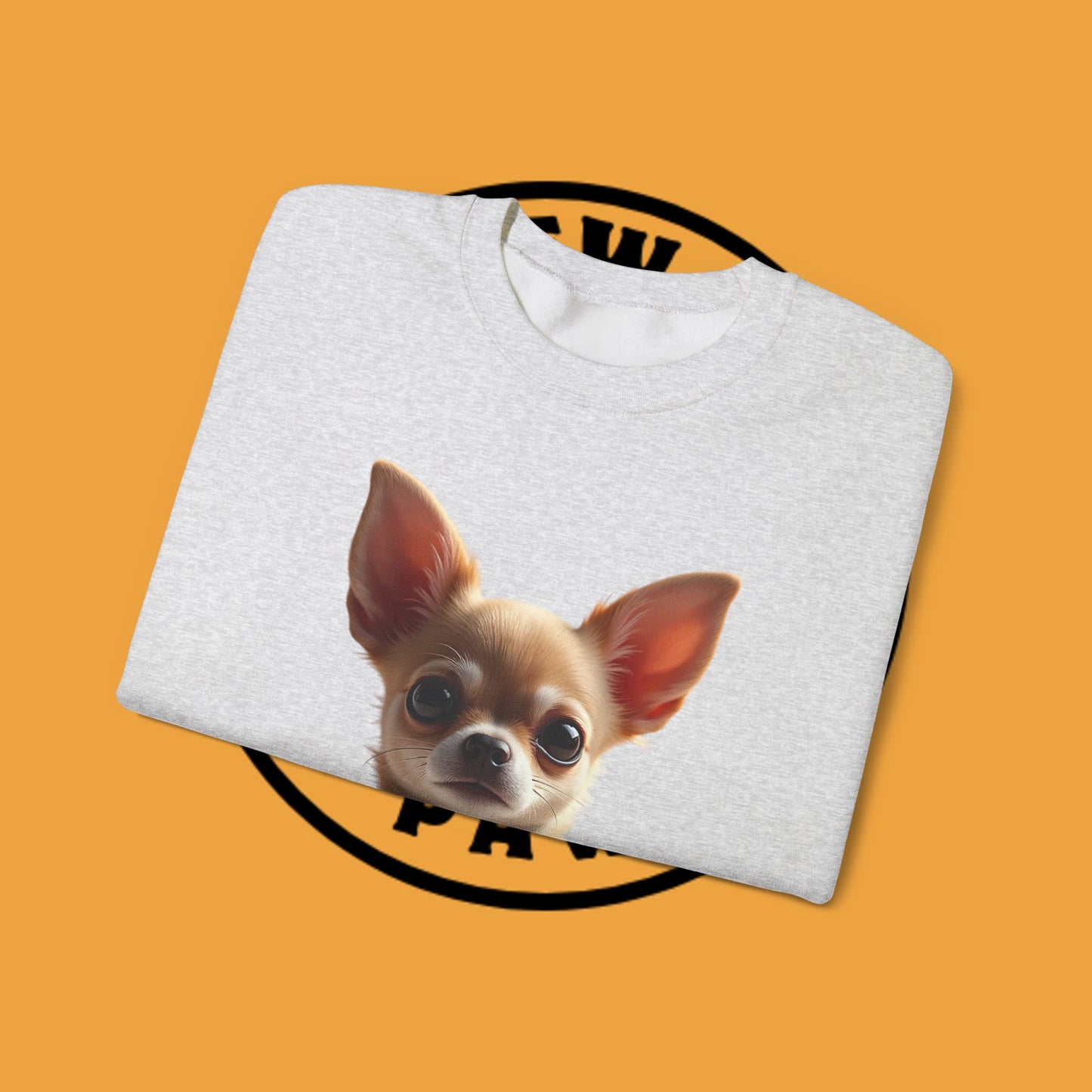 Luxury Chihuahua Sweatshirt | Premium Designer Dog Portrait | High-End Pet Lover Fashion