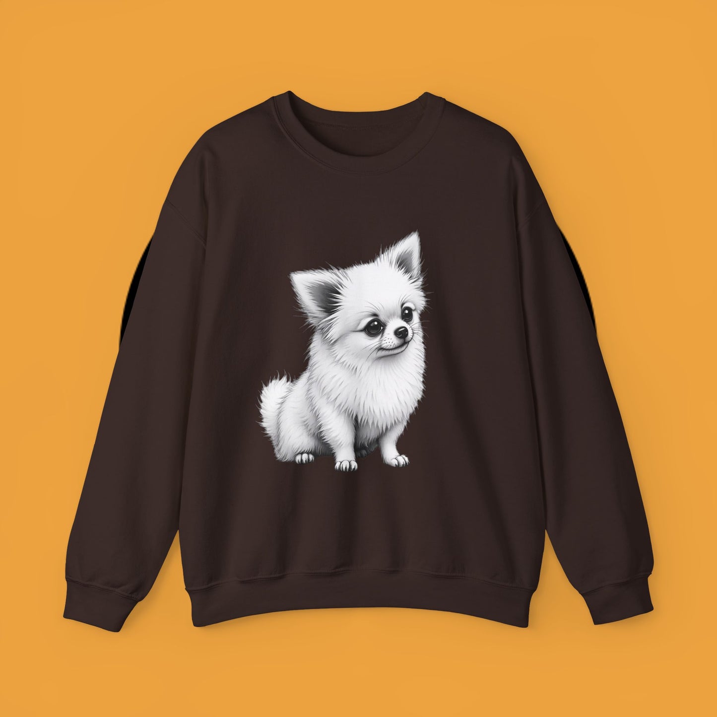 Classic Chihuahua Sketch Sweatshirt | Black White Dog Portrait | Artistic Pet Lover Gift