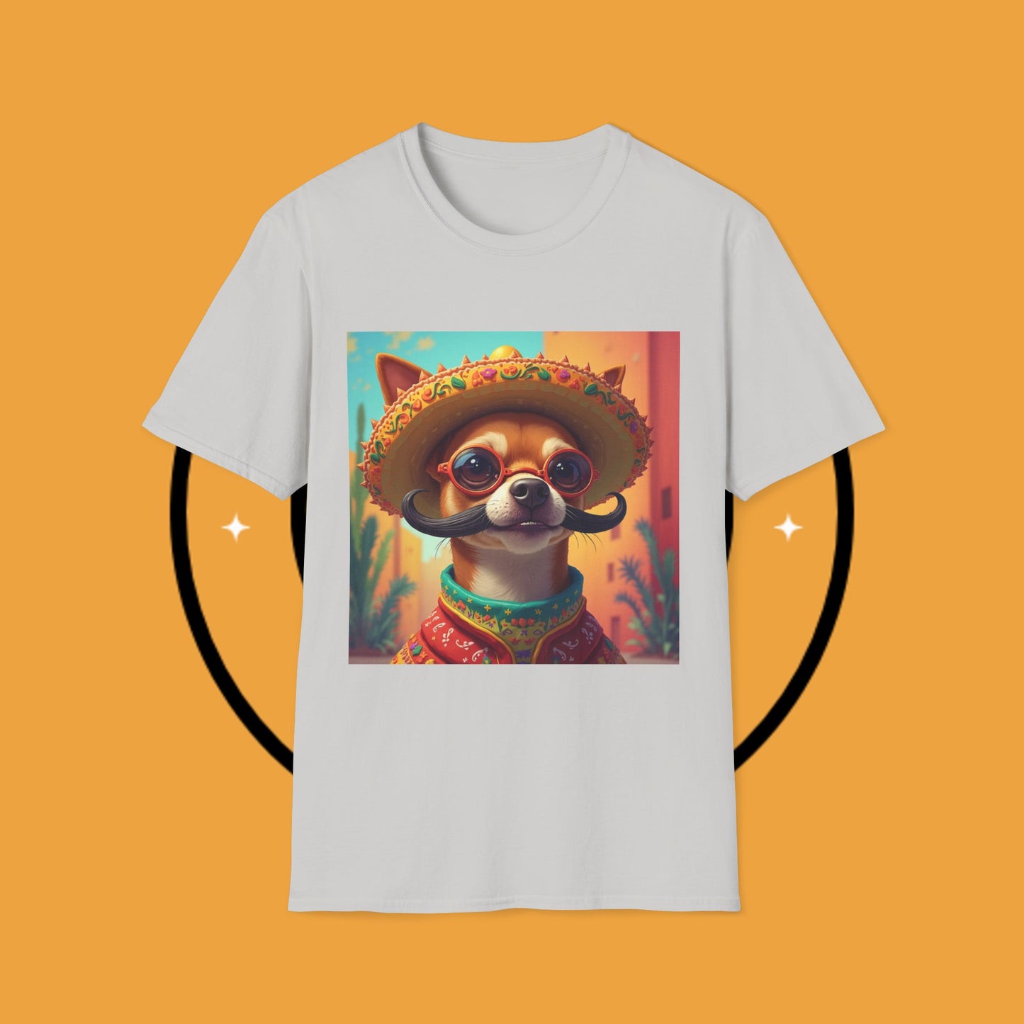 Mexican Mariachi Chihuahua T-Shirt - Cinco de Mayo Dog Art - Festive Sombrero Pet Tee - Cultural Celebration Shirt