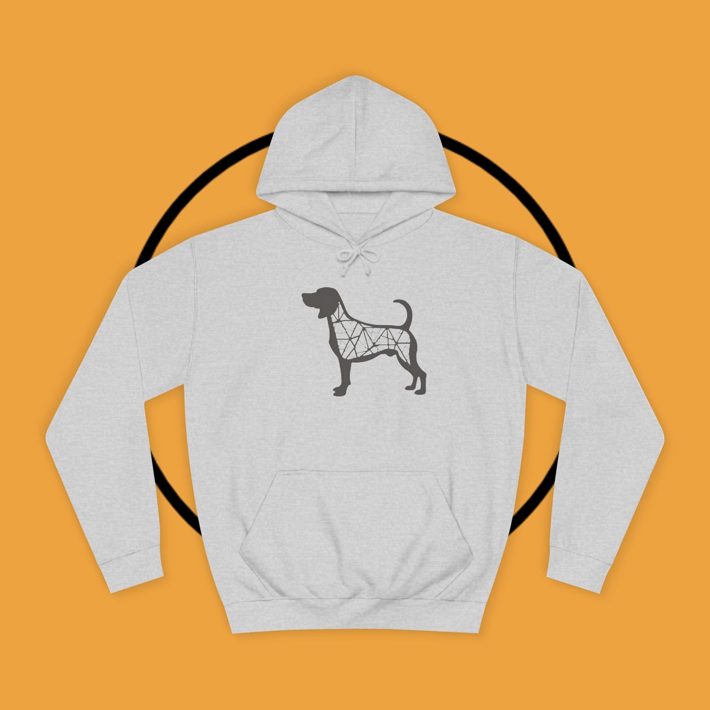 πΊ Geometric Beagle Hoodie - Modern Art Meets Canine Love! π¨ - Unisex Hoodie
