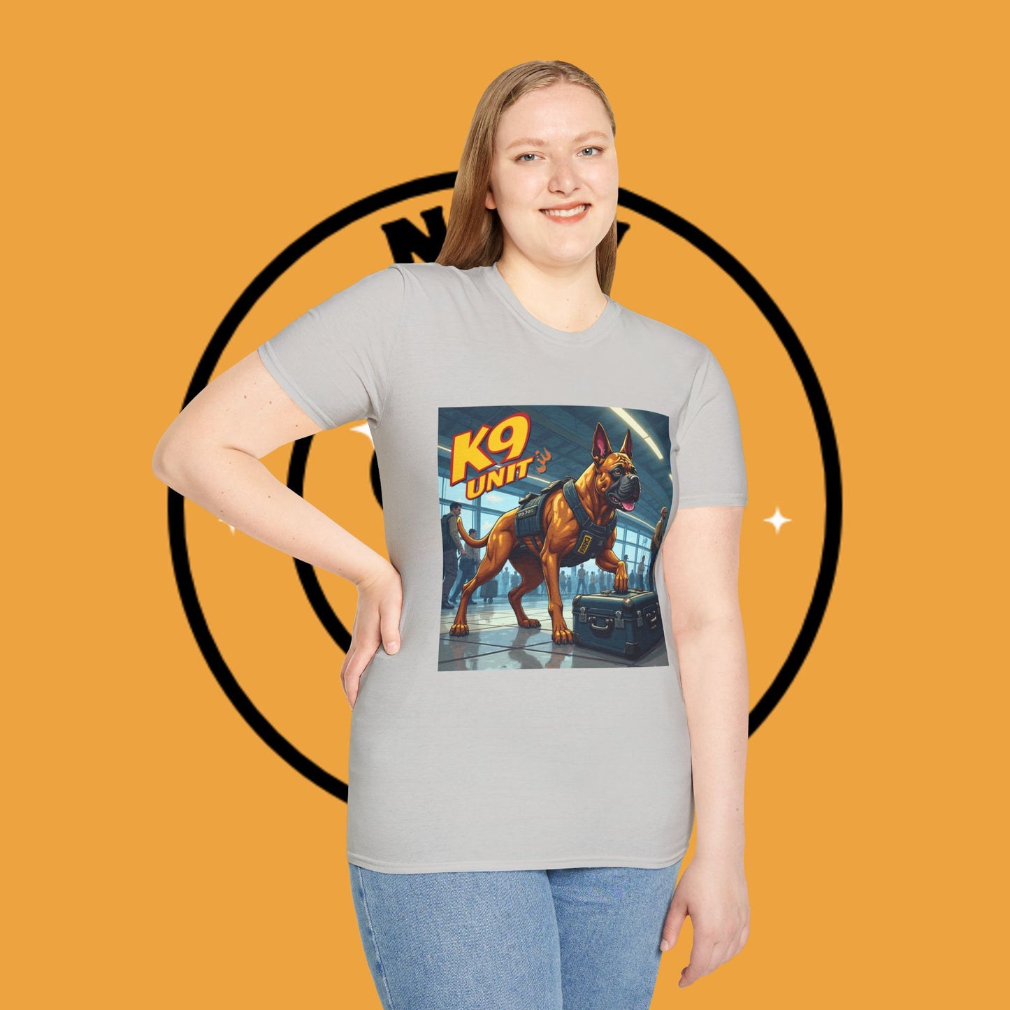 K9 Police Boxer Dog T-Shirt - Working Dog Security Unit Tee