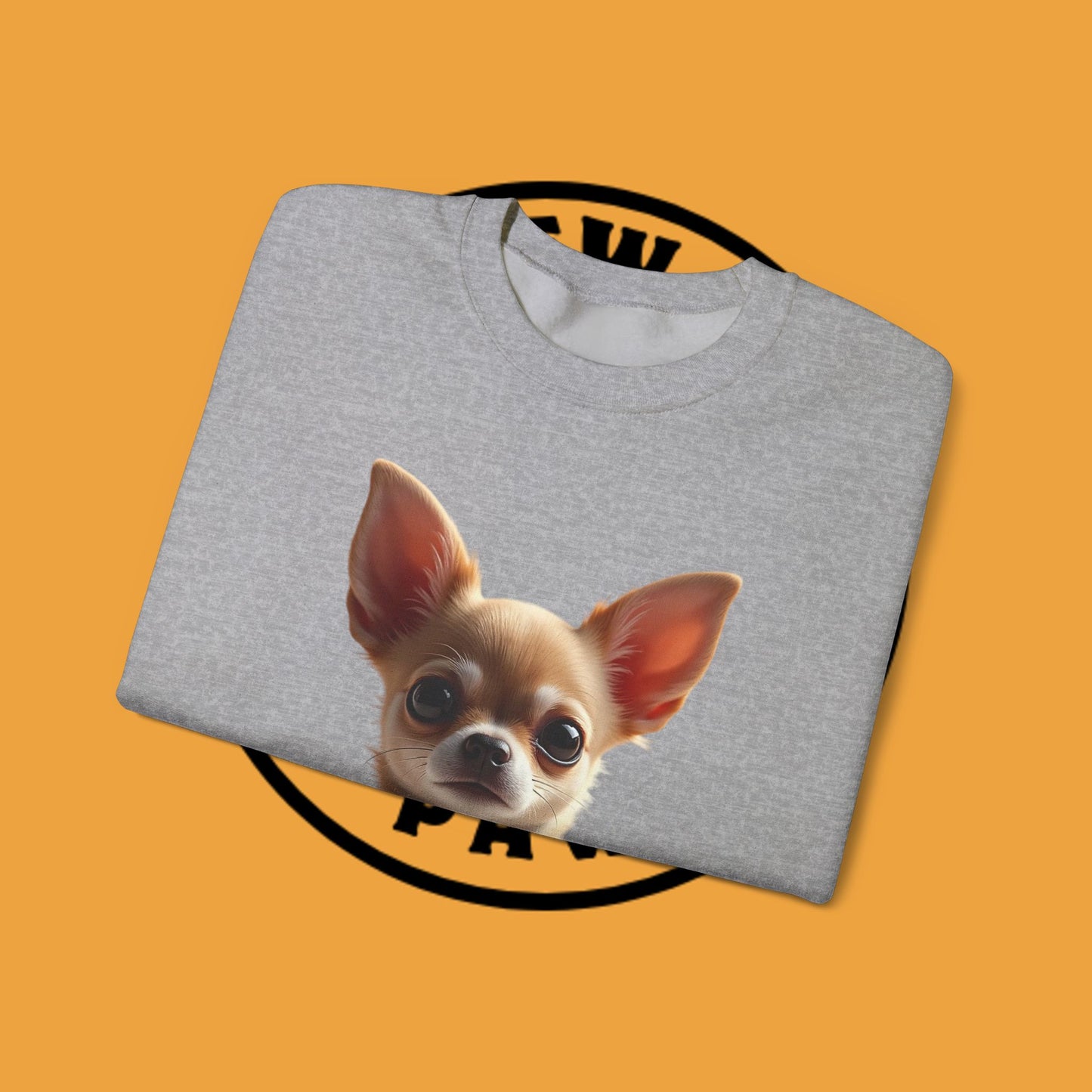 Luxury Chihuahua Sweatshirt | Premium Designer Dog Portrait | High-End Pet Lover Fashion