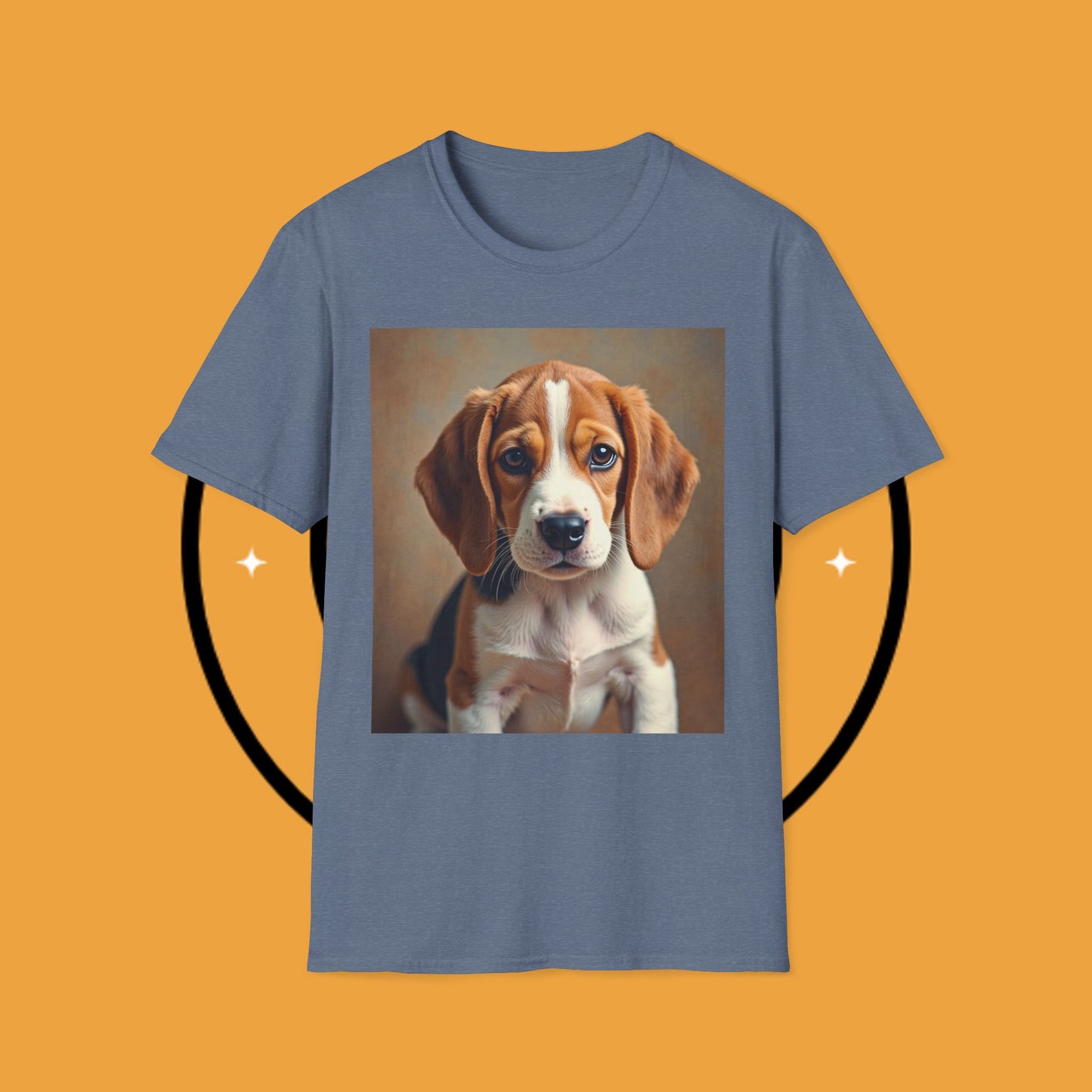 Adorable Beagle Puppy T-Shirt - Cute Dog Lover Gift | Premium Cotton Tee with Expressive Eyes Design