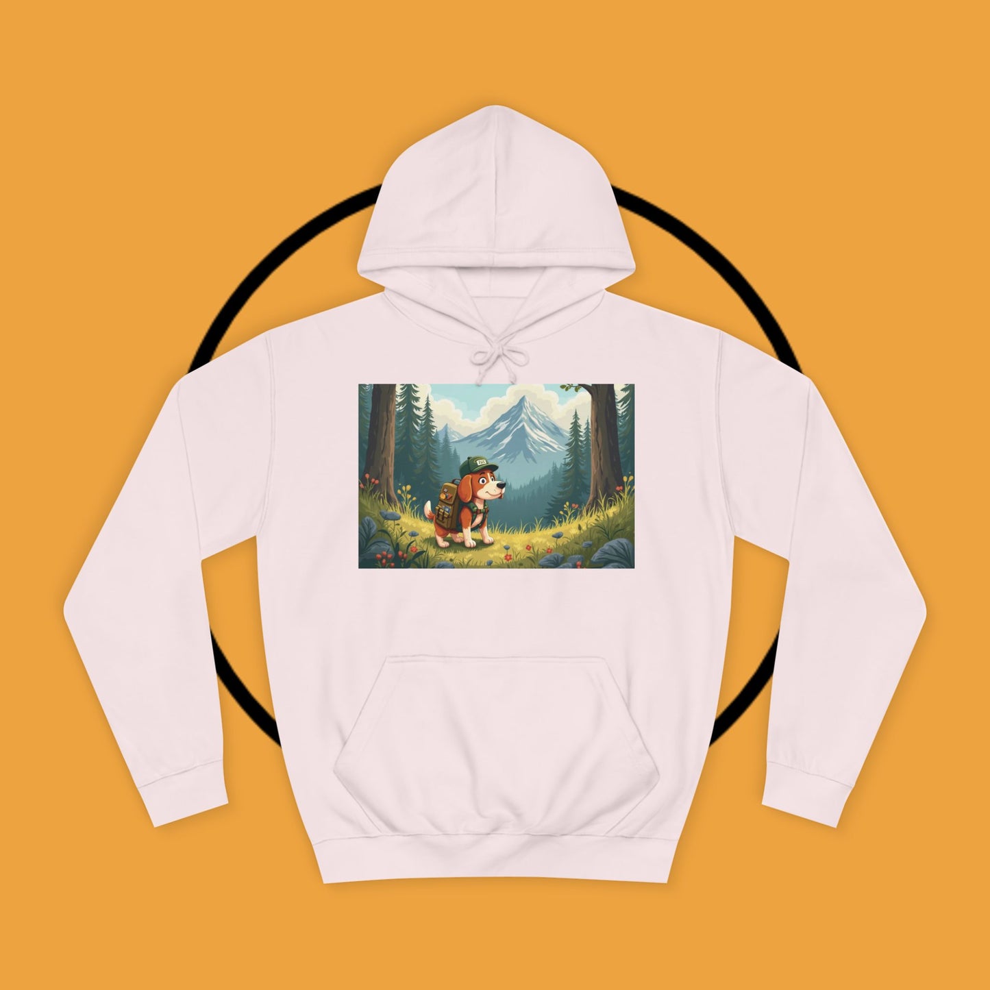 Adventure Awaits! 🌲🐾 - Beagle backpacker - Adorable Hiker Dog Hoodie - Unisex Hoodie