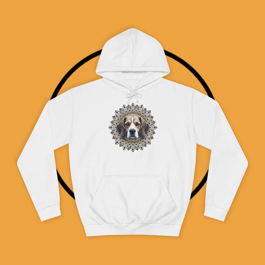 🕉️ Sacred Beagle Mandala Hoodie - Where Spirituality Meets Canine Love! ✨Royal Beagle Mandala Hoodie 🐾✨- Unisex Hoodie