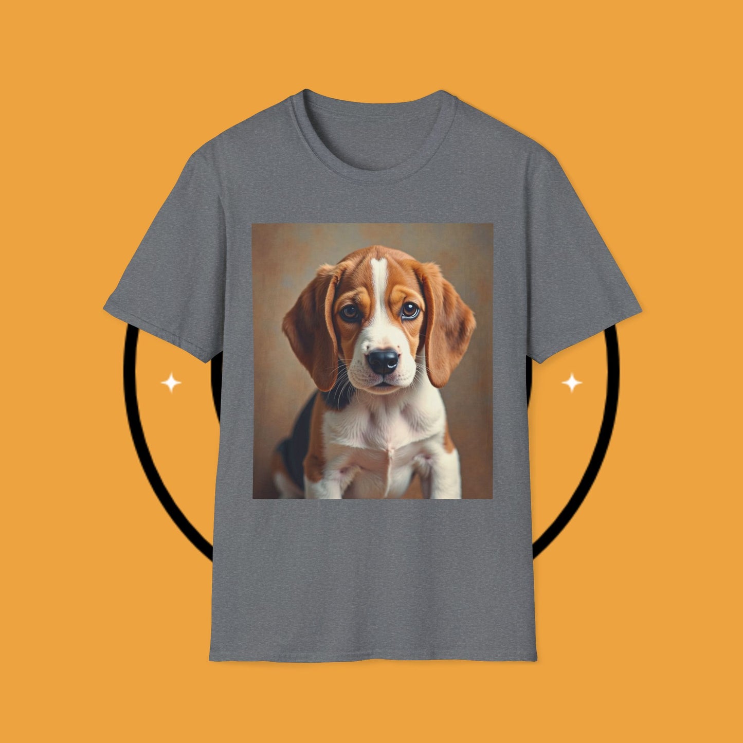 Adorable Beagle Puppy T-Shirt - Cute Dog Lover Gift | Premium Cotton Tee with Expressive Eyes Design