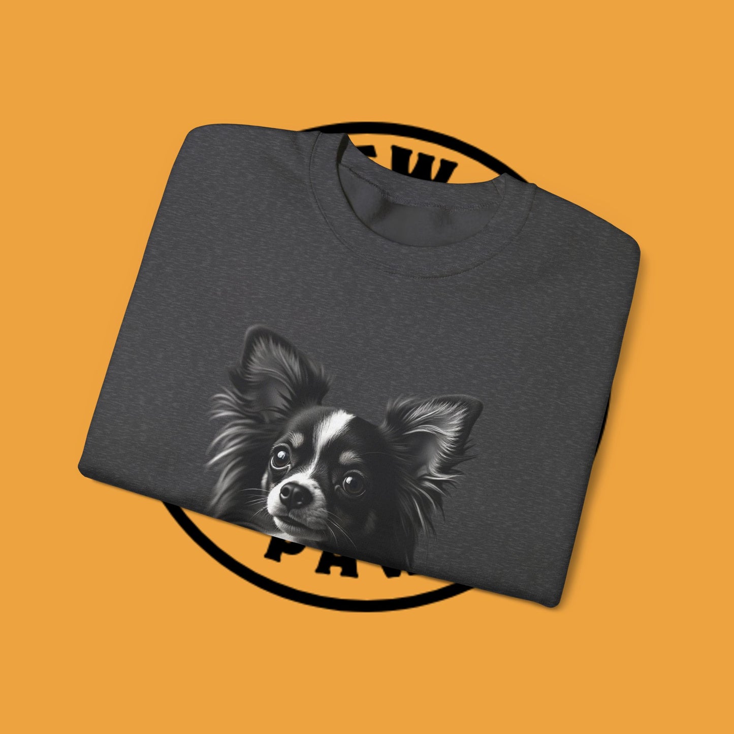 Vintage Chihuahua Portrait Sweatshirt | Black White Dog Photography | Classic Pet Art Design