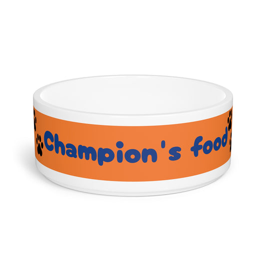 Funny Pet Bowl – "Champion´s food" – Perfect Gift for Dog Lovers & Pet Owners