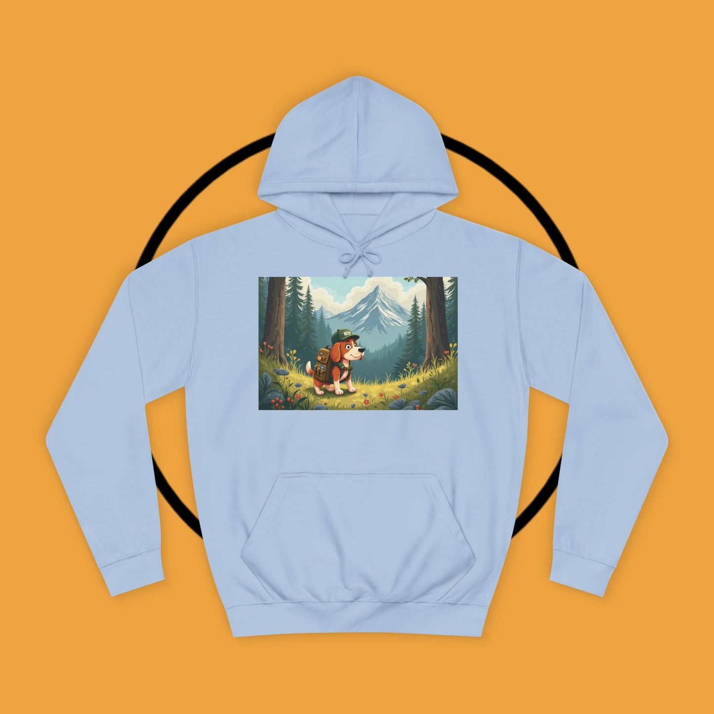 Adventure Awaits! 🌲🐾 - Beagle backpacker - Adorable Hiker Dog Hoodie - Unisex Hoodie