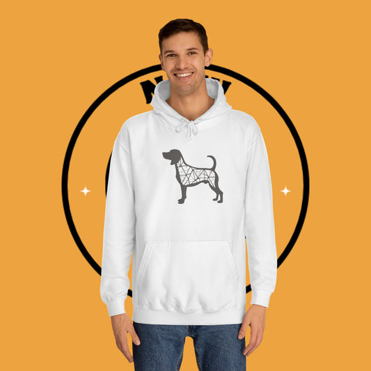 🔺 Geometric Beagle Hoodie - Modern Art Meets Canine Love! 🎨 - Unisex Hoodie