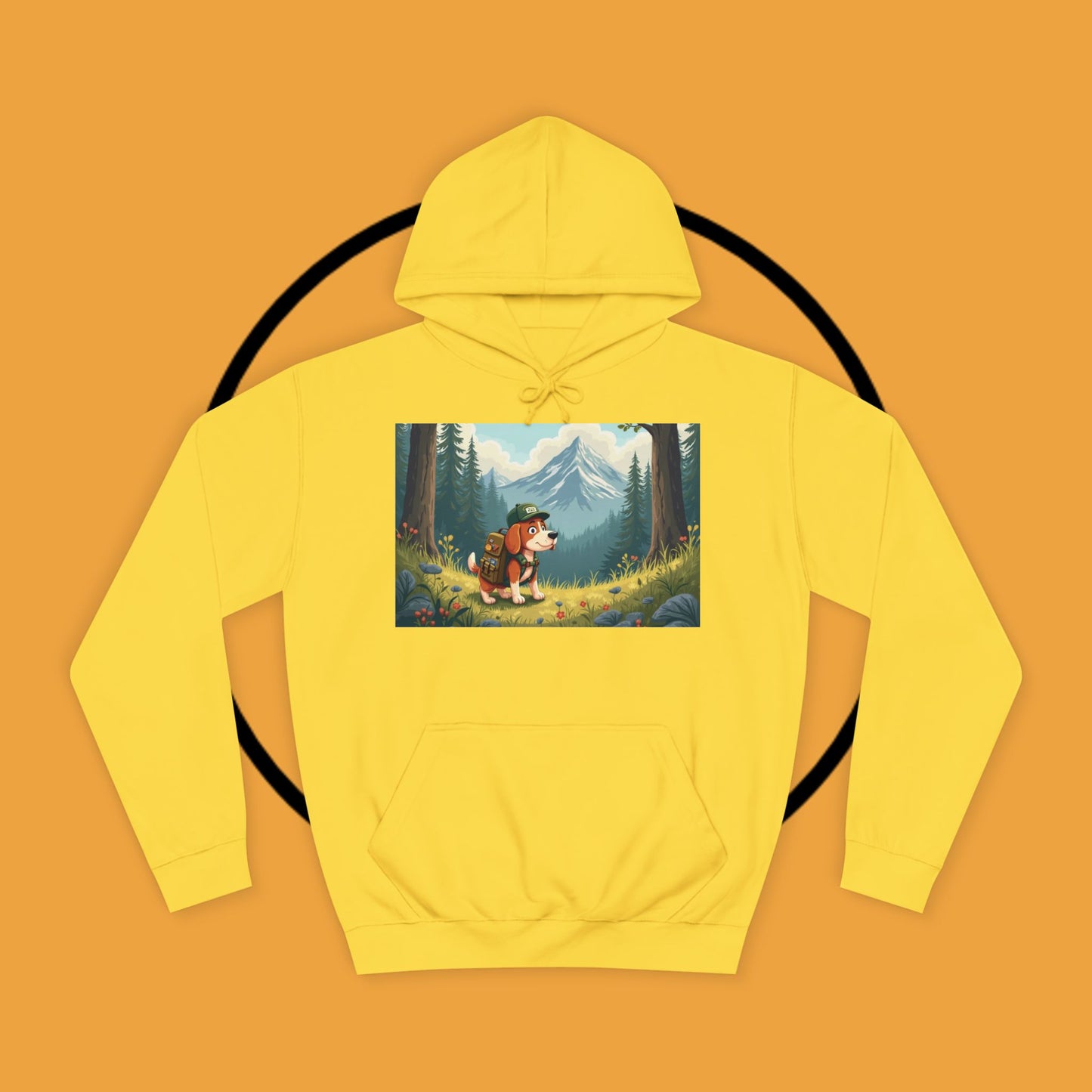 Adventure Awaits! 🌲🐾 - Beagle backpacker - Adorable Hiker Dog Hoodie - Unisex Hoodie