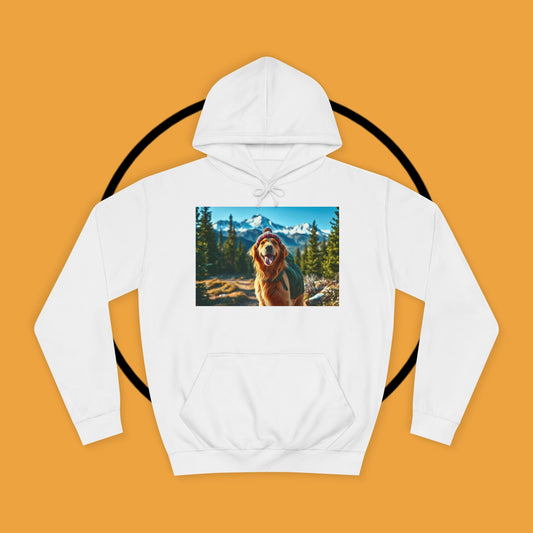 Adventure Awaits – Golden Retriever Mountain Hike Hoodie - Unisex Hoodies