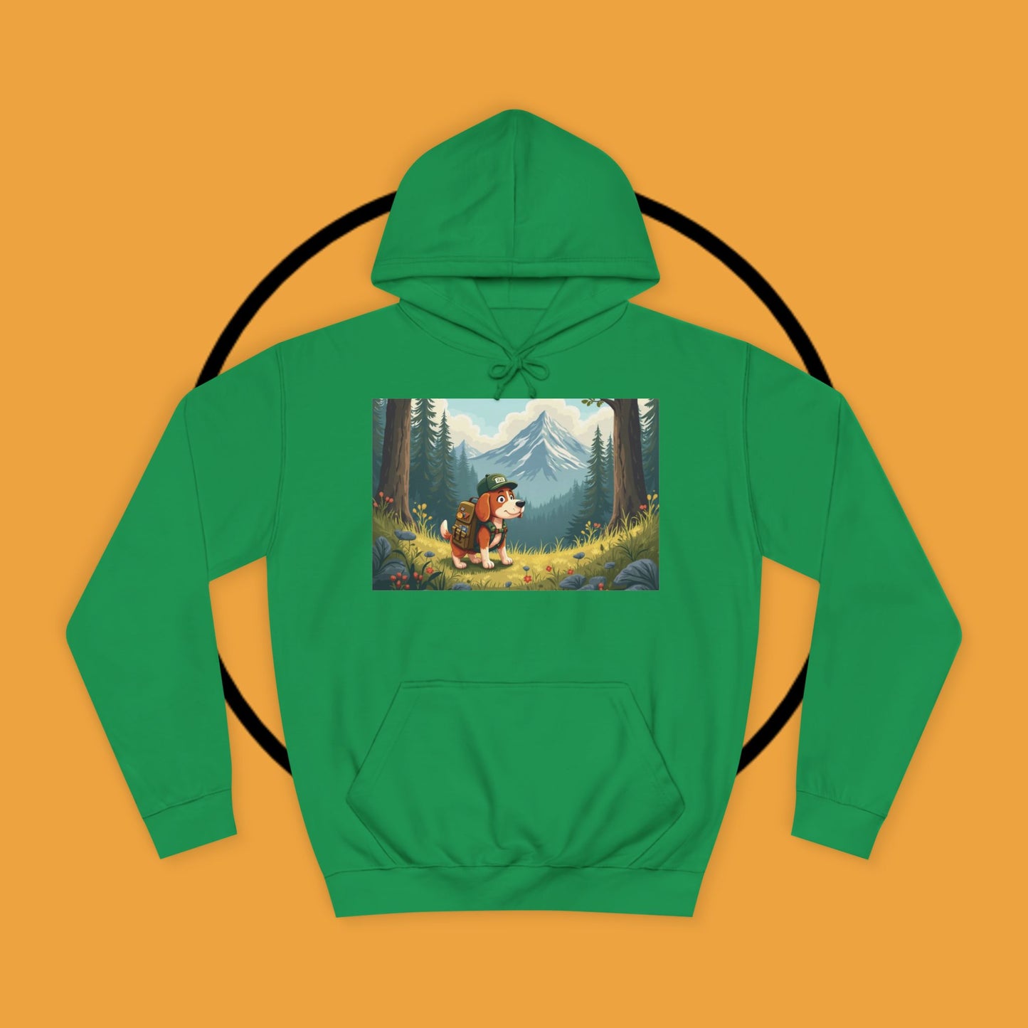 Adventure Awaits! 🌲🐾 - Beagle backpacker - Adorable Hiker Dog Hoodie - Unisex Hoodie