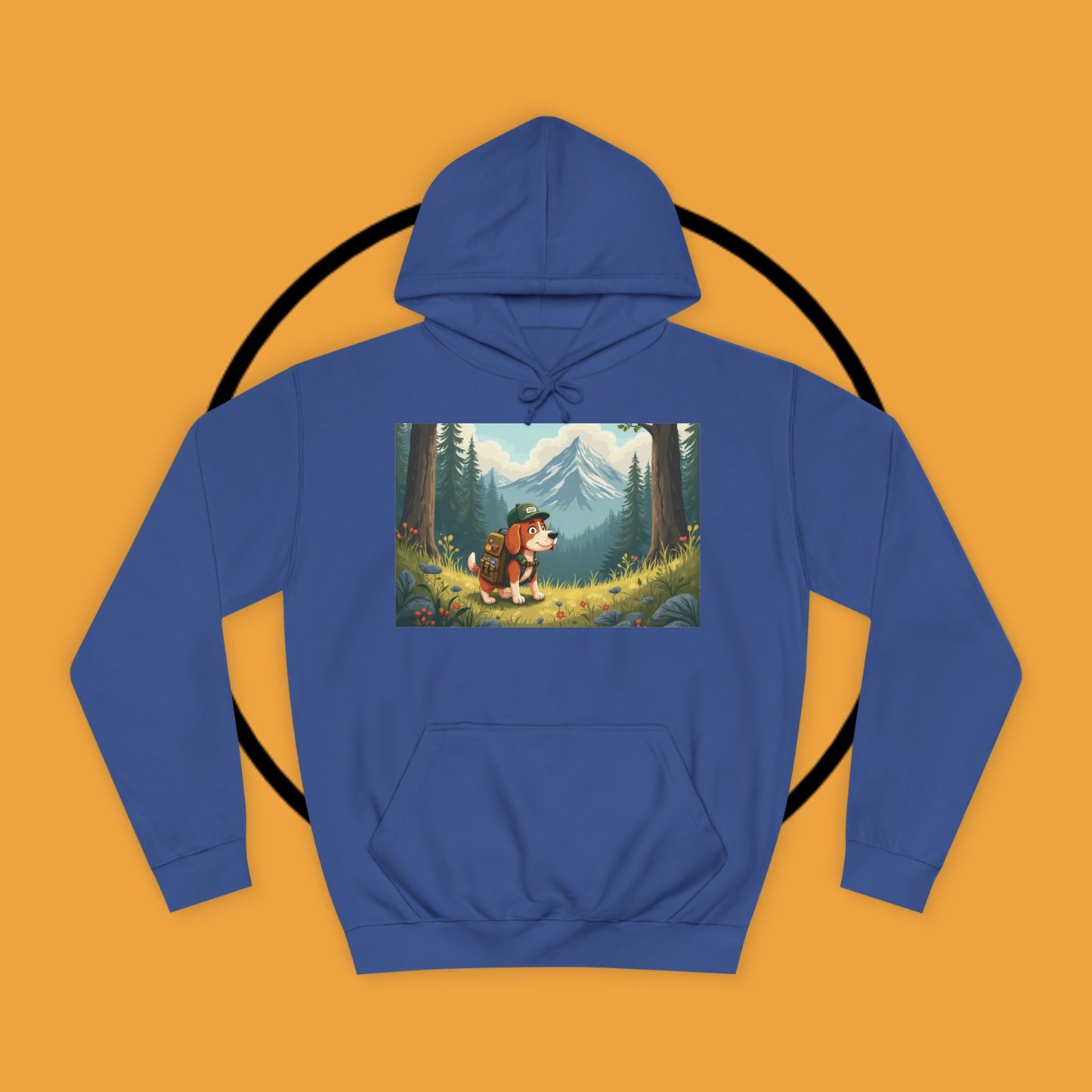 Adventure Awaits! 🌲🐾 - Beagle backpacker - Adorable Hiker Dog Hoodie - Unisex Hoodie