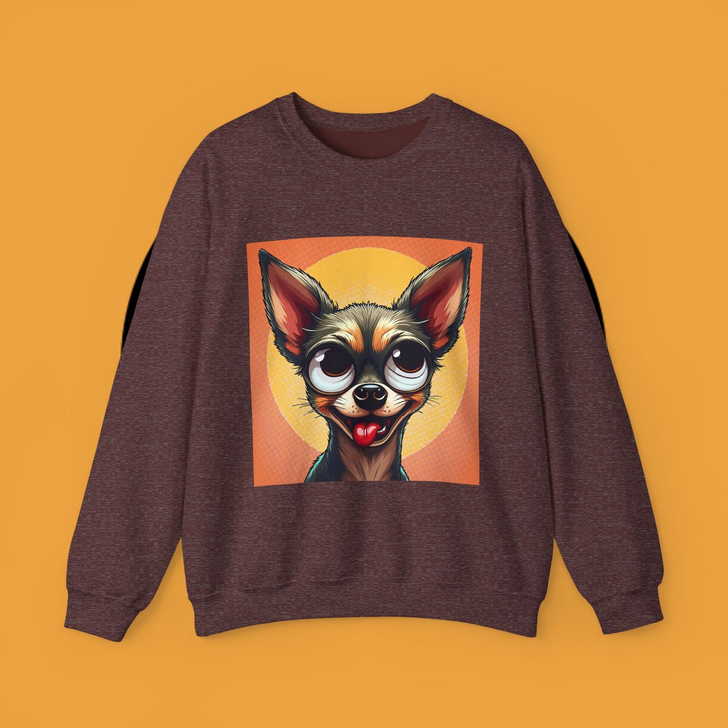 Cute Chihuahua Crewneck Sweatshirt - Funny Dog Lover Gift | Adorable Pet Portrait Pullover