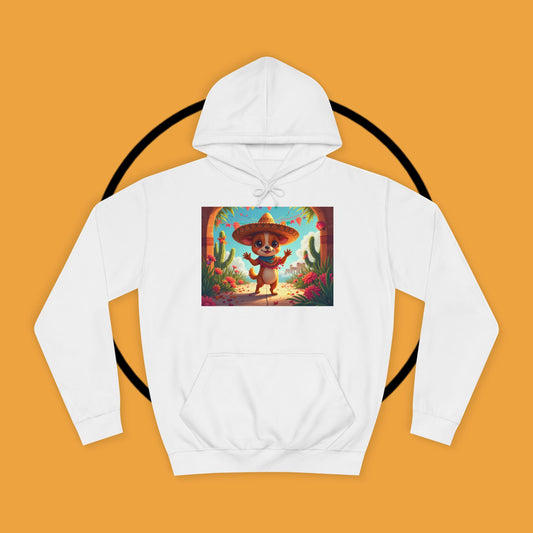 "Mexican Sombrero Chihuahua Hoodie | Fiesta Dog Celebration Wear | Authentic México Desert Art | Cinco de Mayo Gift"