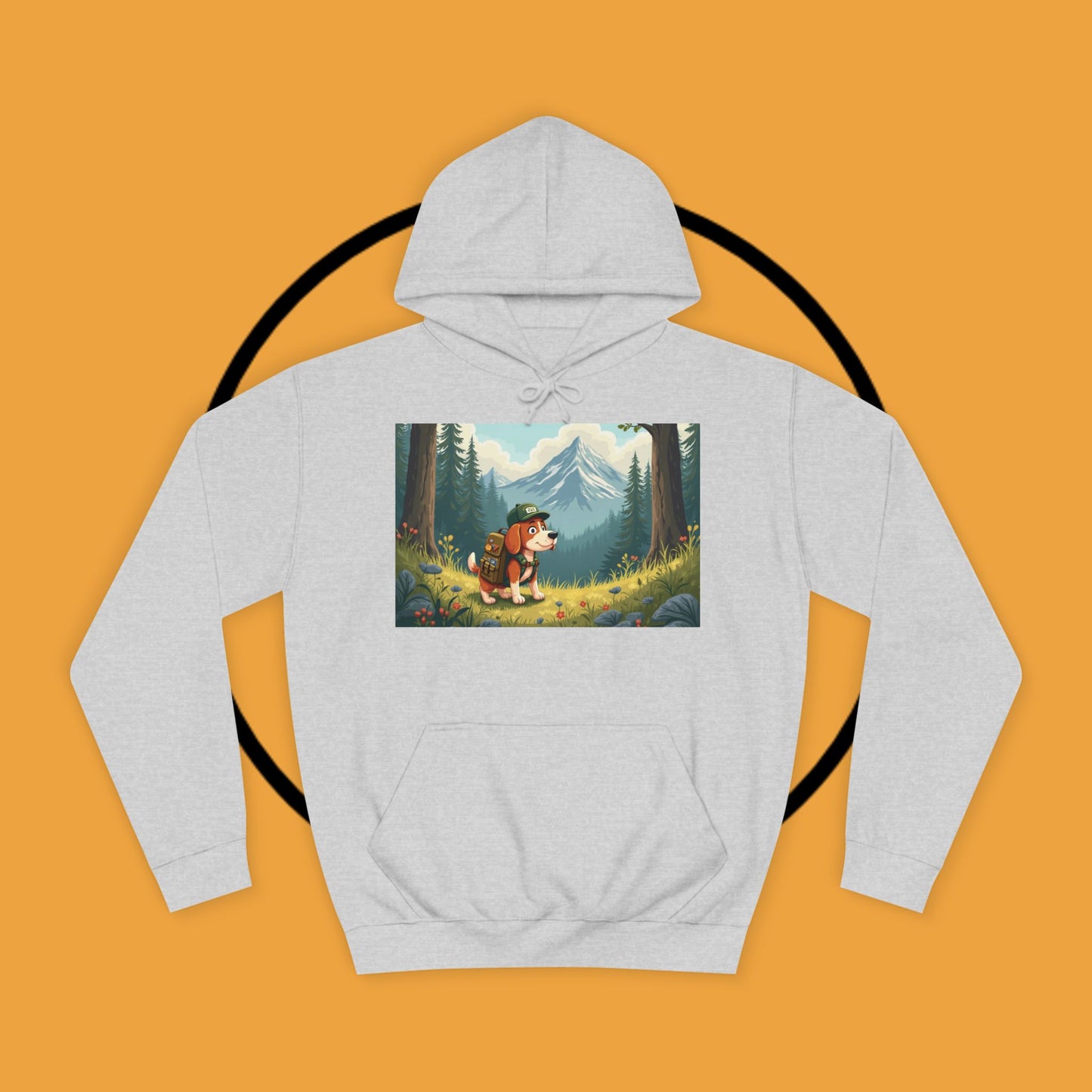Adventure Awaits! 🌲🐾 - Beagle backpacker - Adorable Hiker Dog Hoodie - Unisex Hoodie