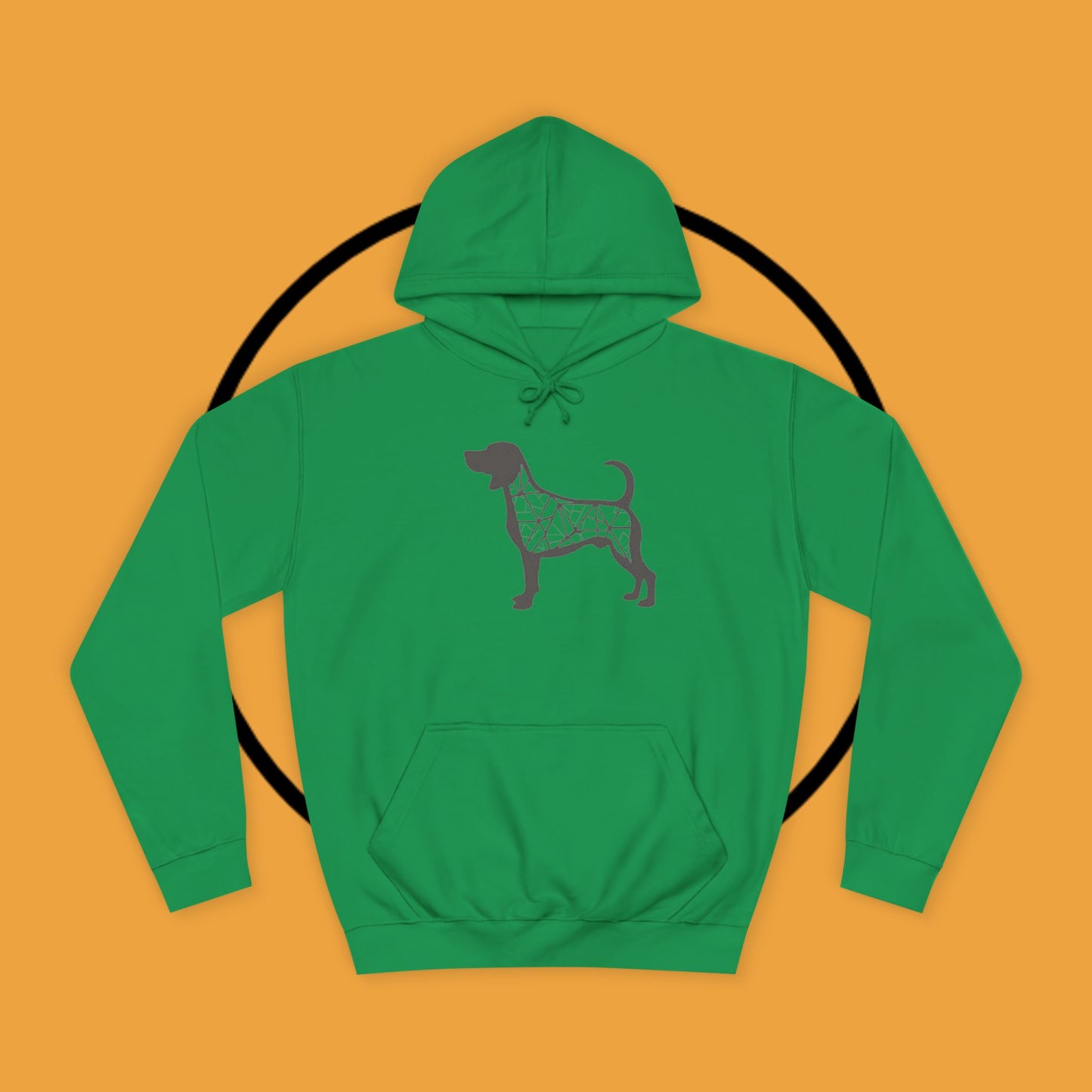 🔺 Geometric Beagle Hoodie - Modern Art Meets Canine Love! 🎨 - Unisex Hoodie