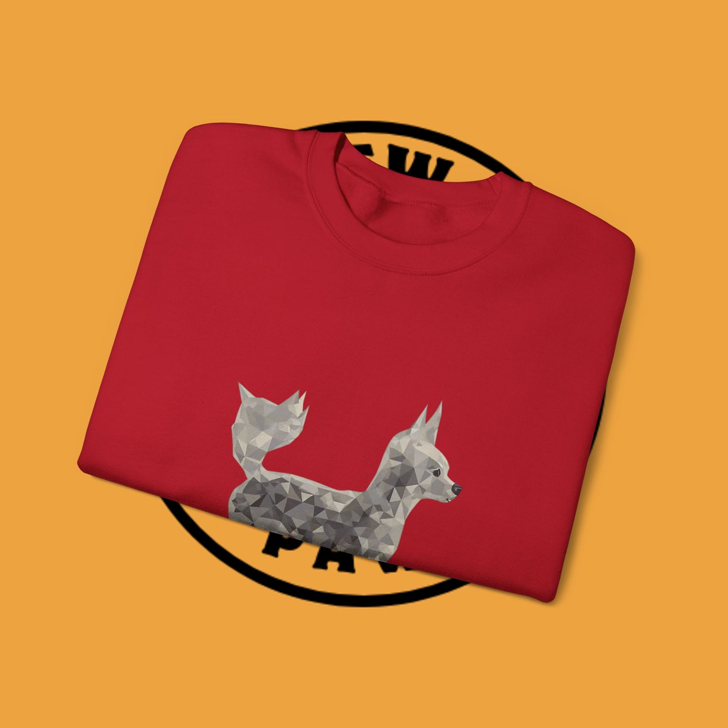 Geometric Chihuahua Sweatshirt | Low Poly Dog Art Crewneck | Modern Pet Lover Gift