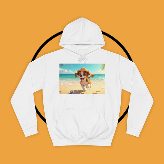 🌊 Beach Pup Paradise Hoodie - Ultimate Comfort Meets Adorable Style! 🐕- Unisex Hoodie