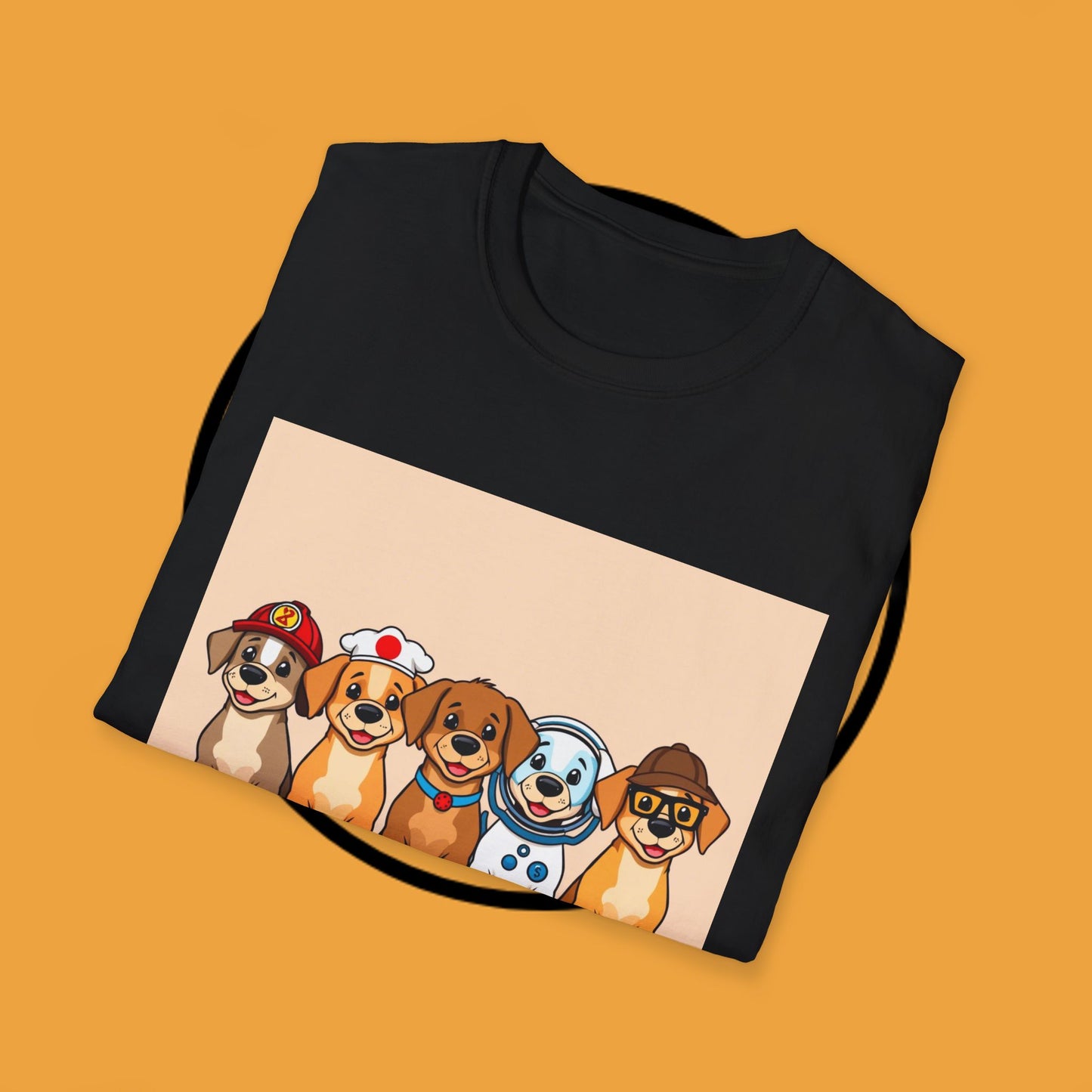 Puppy Professionals 🐾 | Ready for Anything T-Shirt for Career - Curious Canine Lovers - Unisex T-Shirt Design