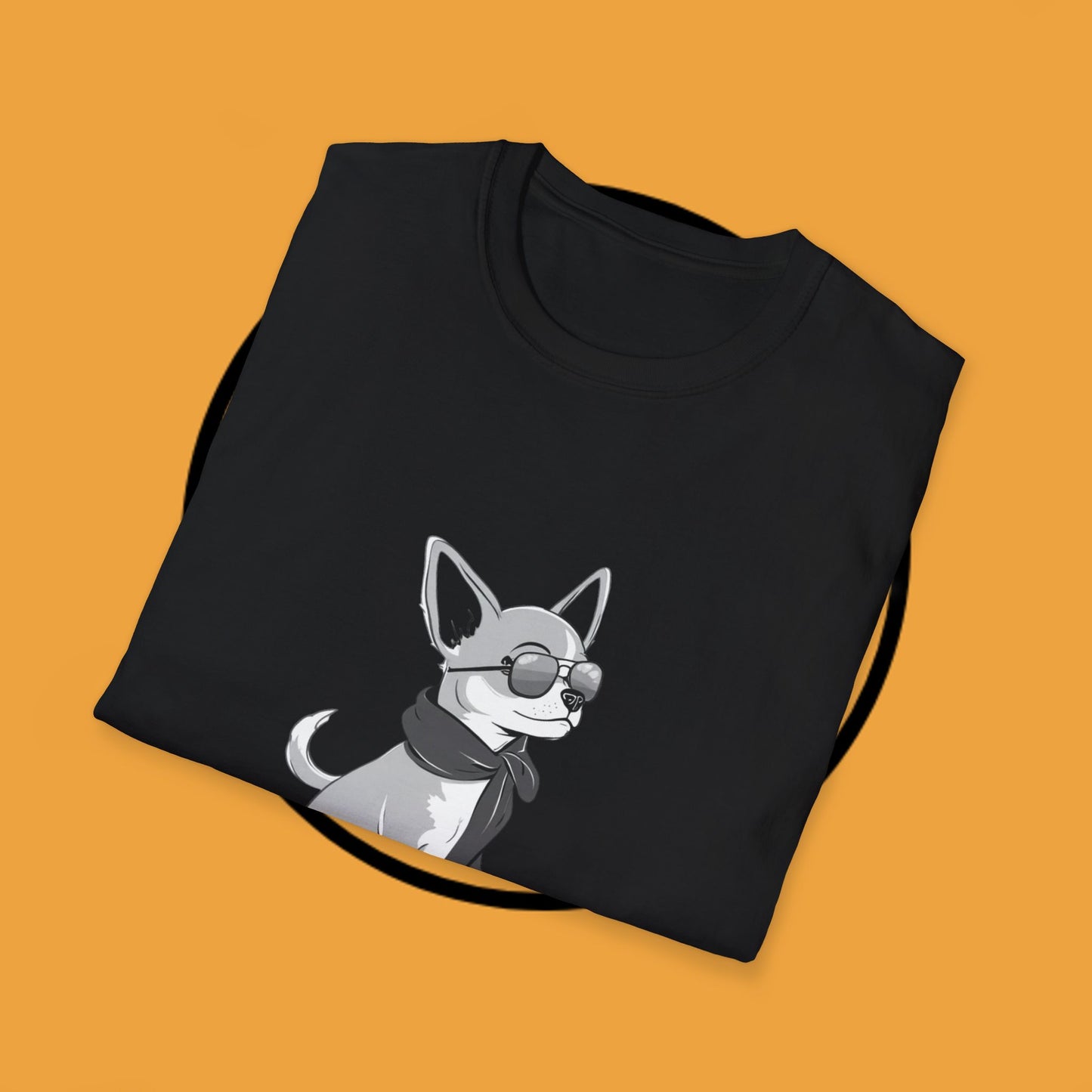 🕶️ Cool Chihuahua Sunglasses T-Shirt - Stylish Dog Aviator Scarf Tee | Hipster Pet Fashion Shirt 🕶️