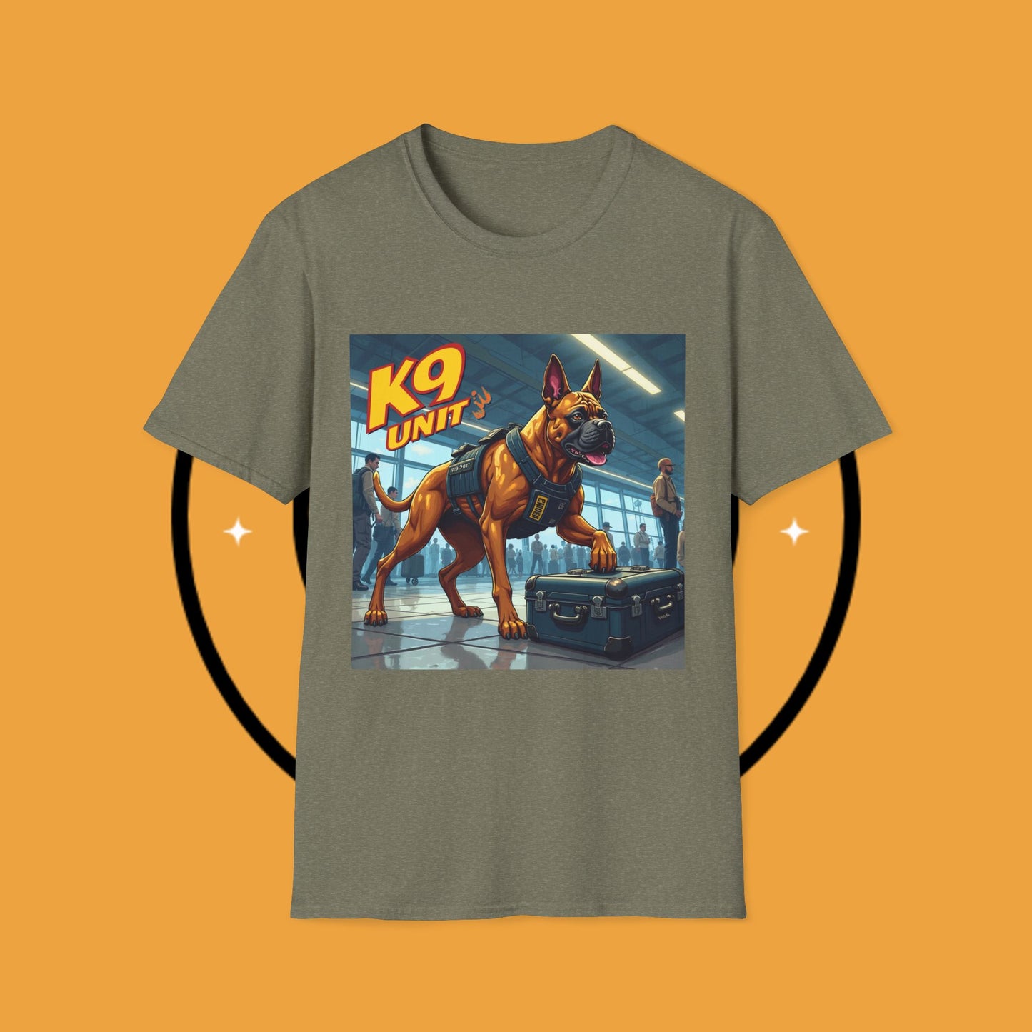 K9 Police Boxer Dog T-Shirt - Working Dog Security Unit Tee