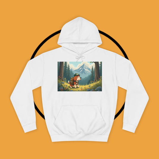 Adventure Awaits! 🌲🐾 - Beagle backpacker - Adorable Hiker Dog Hoodie - Unisex Hoodie
