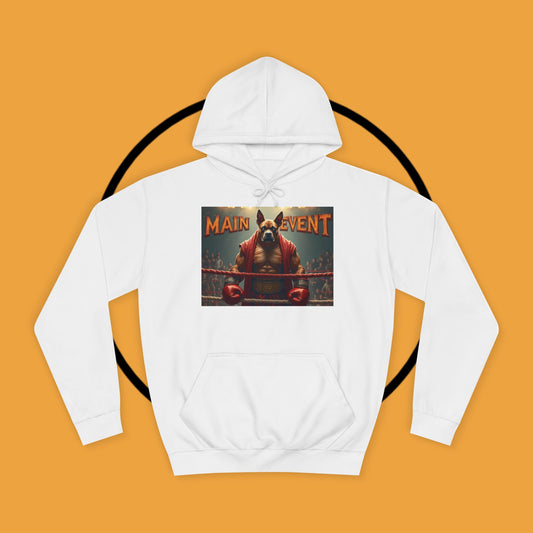 Boxing Boxer Dog Hoodie | Main Event Champion | Funny Fighting Dog Gift | Sports Pet Apparel