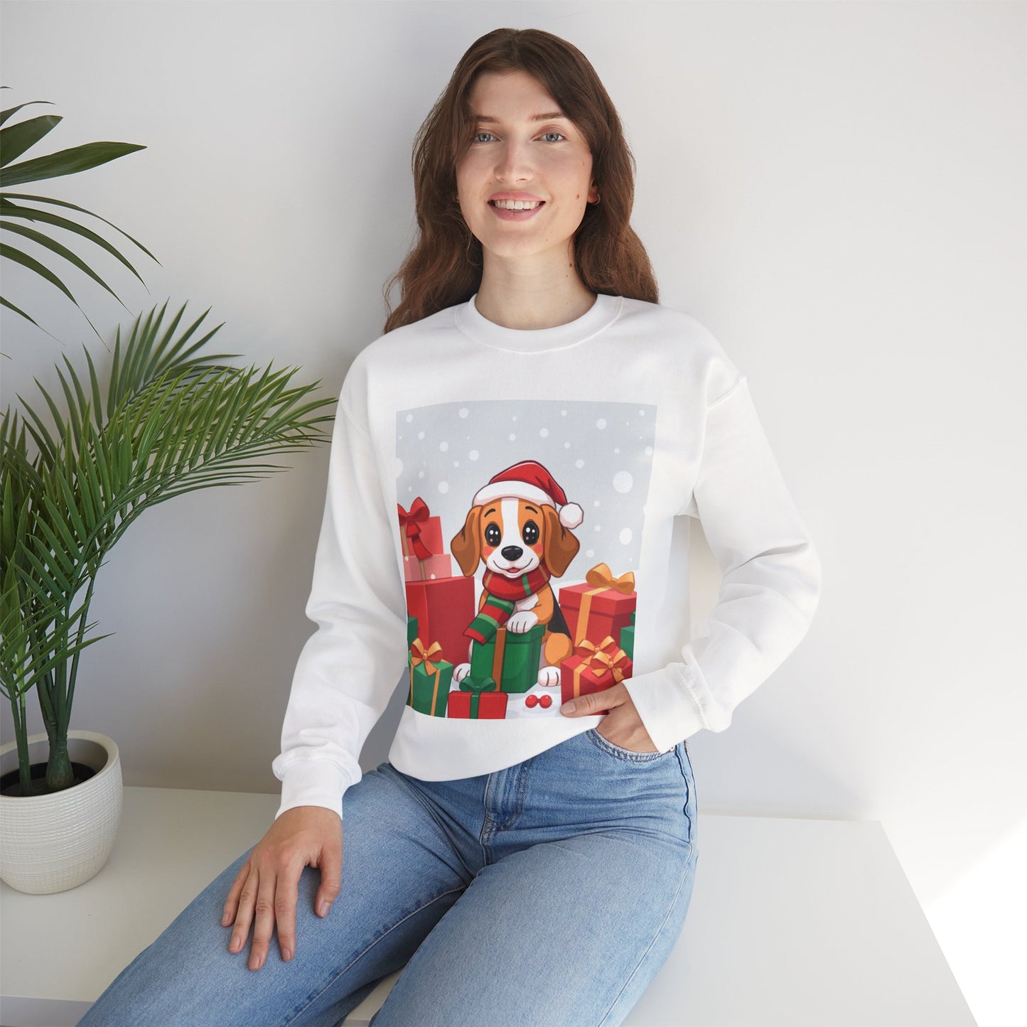 Adorable Christmas Beagle Sweatshirt – Perfect for the Holiday Season!
