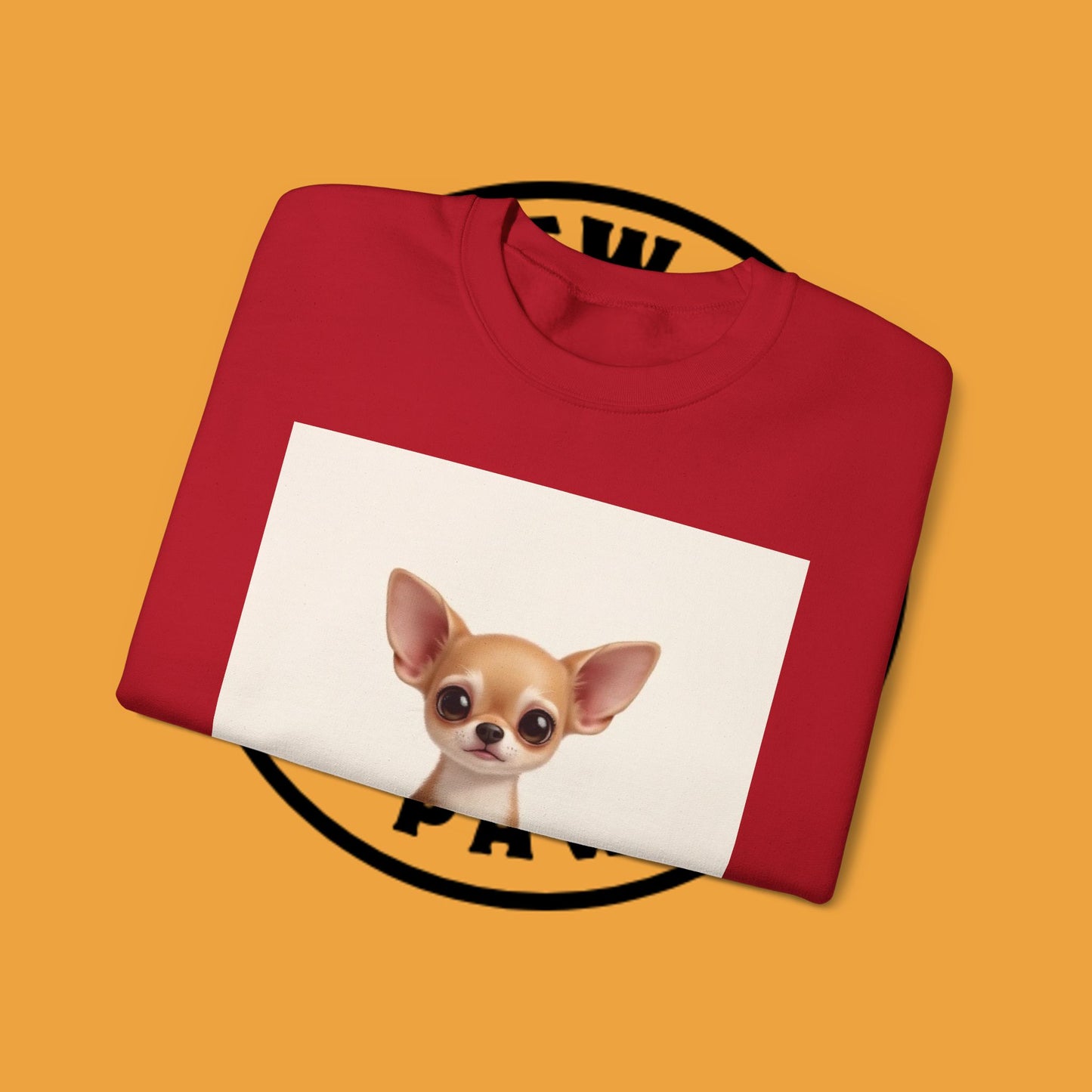 "Minimal Dog Maximum Love" Chihuahua Sweatshirt | Cute Puppy Quote Design | Small Dog Lover Gift