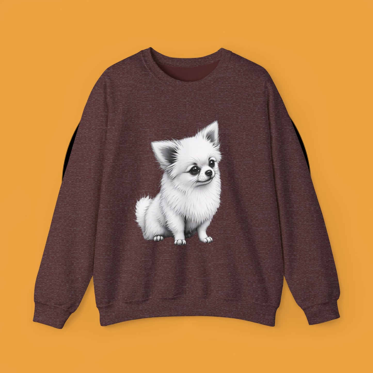 Classic Chihuahua Sketch Sweatshirt | Black White Dog Portrait | Artistic Pet Lover Gift