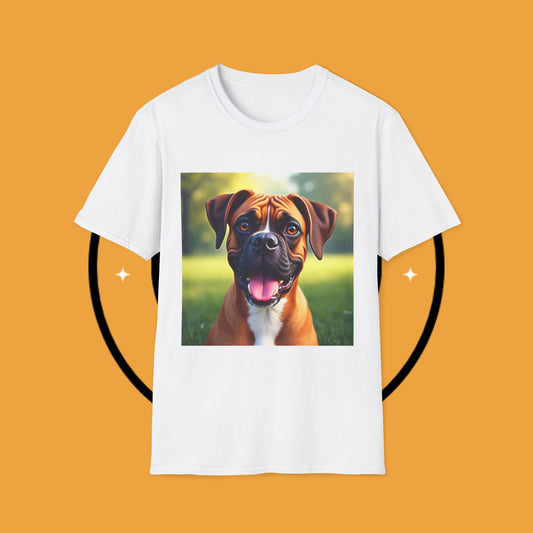 "Happy Boxer Pure Joy" Premium T-Shirt / Smiling Puppy Joy Tee Gift