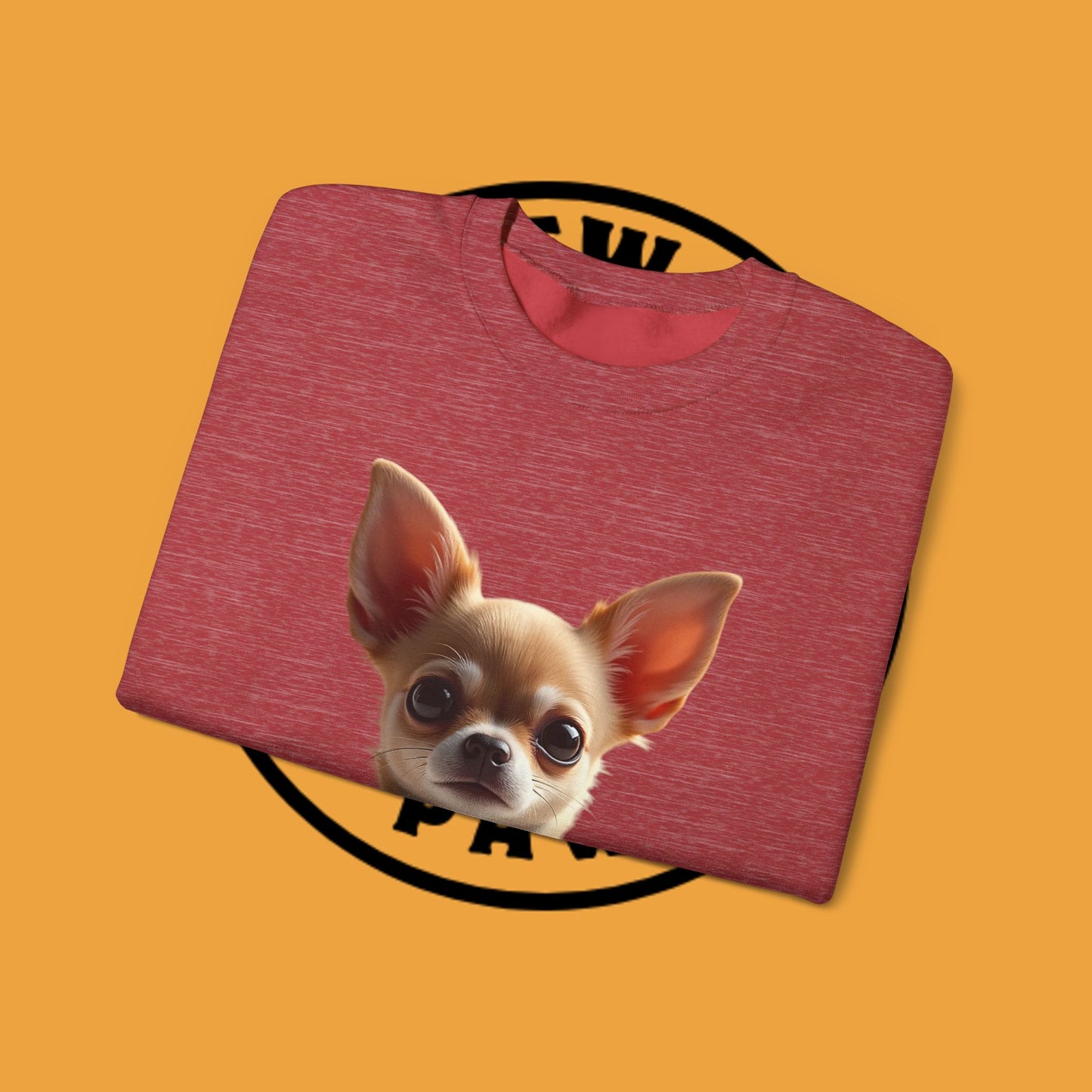 Luxury Chihuahua Sweatshirt | Premium Designer Dog Portrait | High-End Pet Lover Fashion