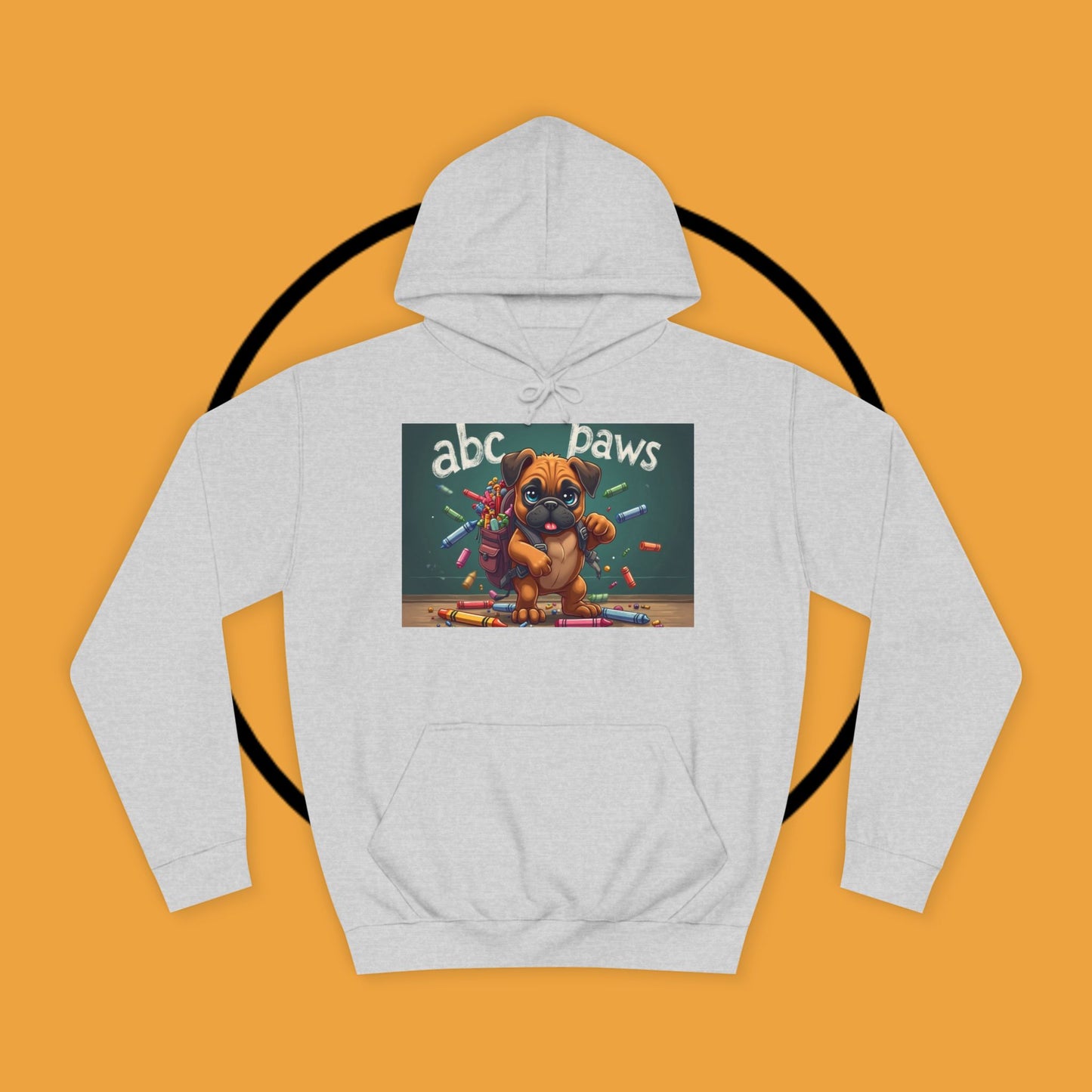 ABC Paws School Boxer Puppy Hoodie | Back to School Dog Gift | Teacher Pet Apparel | Educational Fun