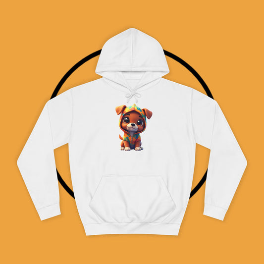 Adorable Boxer Puppy in Hoodie Design - Cute Kawaii Style Dog Apparel | Puppy Lover Gift